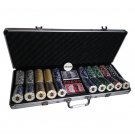 Poker Set with Locking Case and 500 Custom Chips