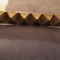 Golden Egyptian Plated Pyramid Triple Finger Fashion Ring