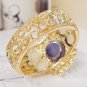 Pearl crystal bangle watch cuff