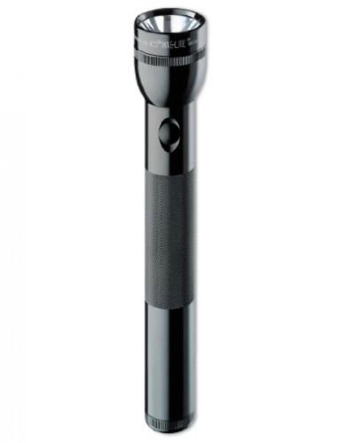 3-D Cell LED Flashlight Torchlight Compact Portable Black Alkaline Batteries New