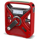 AM/FM/NOAA Weather Solar Radio winter smartphone charger flashlight clockalarm