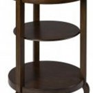 Classic Auburn Accent Table Chestnut Round Furniture Refurbished Display Shelves