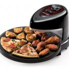 Pizza Oven Dough Automatic turn-off Heating Elements Rotating Tray Energy Saver New