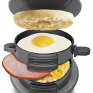 Sandwich Maker Breakfast Eggs Bacon Cheese Meat Toast Coffee Tea Juice Muffins