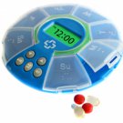 Tablet Pill Dispenser Container Alarm Homecare Caregiver Travel Medication New
