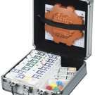 New Cardinal Industries Mexican Train Domino Game in an Aluminum Case Dominoes
