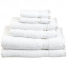 100-Percent Egyptian Cotton 725-Gram 6-Piece Towel Set, White