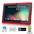 Dragon Touch® 7'' Red Dual Core Y88 Google Android 4.1 Tablet PC