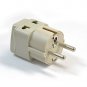 Universal 2 in 1 Schuko Plug Adapter Type E/F High Quality CE Certified RoHS Compliant WP-EF-GN