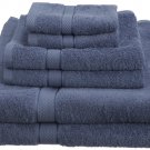 100-Percent Egyptian Cotton 725-Gram 6-Piece Towel Set, Wedgewood