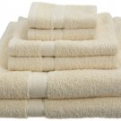 100-Percent Egyptian Cotton 725-Gram 6-Piece Towel Set, Cream