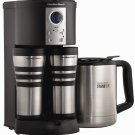 Digital Thermal Coffeemaker Split Brew Cone Baskets Paper Filters Can Accommodate Wire Baskets
