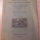 Medieval and Renaissance Studies, Number 6 edited by Randall