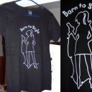 NEW Born to Style Black Fitted T-shirt  Size Large