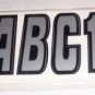 Black/Silver Boat Lettering Kit by Hardline NEW in pkg