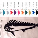 Dolphin Fish Vinyl  Decal 2 pack Green