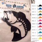 Jumping Bass Vinyl Decal 2 pack White