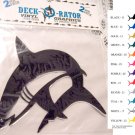 Jumping Shark Vinyl  2 pack Decal White
