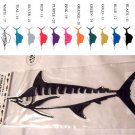 Marlin Vinyl Decal 2 Pack Teal