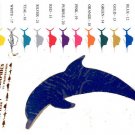 Porpoise Vinyl  Decal 2 pack Red