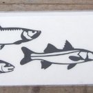 Single Small Right Facing Inshore Slam Vinyl Decal Black