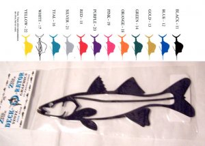 Snook Vinyl Decal 2 Pack Blue