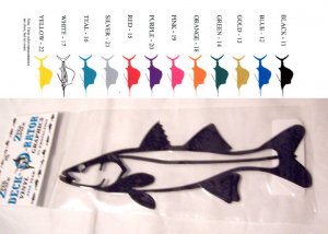 Snook Vinyl Decal 2 Pack Red