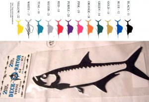 Tarpon Vinyl Decal 2 Pack Blue