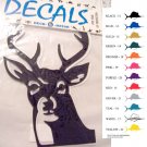 Deer Head Vinyl Decal 2 pack Black