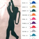 Diver Vinyl  Decal 2 pack White