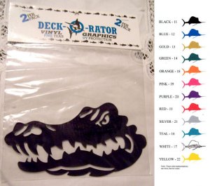 Gator Vinyl Decal 2 pack Silver