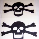 Jolly Roger Vinyl Decal 2 pack Small - Black