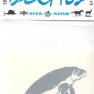 Manatee Single Right Facing Vinyl Decal Silver