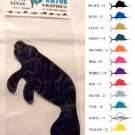 Manatee Vinyl Decal 2 pack Teal