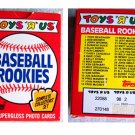1988 Topps ToysRUs Baseball Rookies 33 Cards w/McGwire