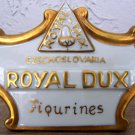 Royal Dux Figurines Store Display Sign Excellent Condition