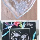 Crystal Clear Studios Paradise Garden Plate Heart Shape