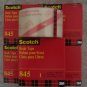 5 Rolls Scotch Transparent Book Tape #845 NEW in Box