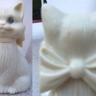 Avon Vintage Cologne Bottle Cat with Blue Eyes