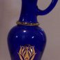Avon Cobalt Blue Decanter with gold Peacock