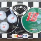 Callaway Golf NASCAR #18 Bobby Labonte Golf Balls in a tin