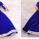 Vintage Barbie Guinevere Gown Blue Velvet with Trim