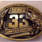 Zebco 33 - 33rd Anniversay Belt Buckle New in Package