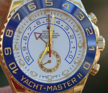 Perpetual Yacht-Master II Mens Watch 18k yellow gold