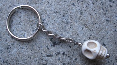 Handmade Skull Head Key Chain Keyring