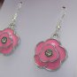 Handmade Enamel Flower Earrings