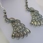 Genuine Handmade Tibetan Silver Peacock Earrings