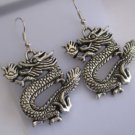 Handmade Tibetan Silver Dragon Earrings