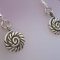 Genuine Handmade Tibetan Silver Spiral Earrings