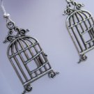 Genuine Handmade Tibetan Silver Birdcage Earrings